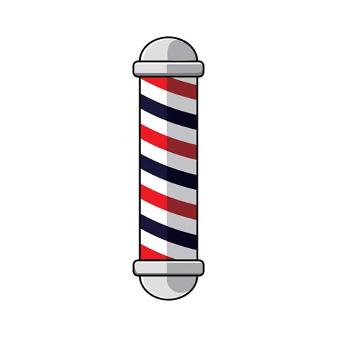 Ilustración de vector de poste de barbería signo y símbolo de