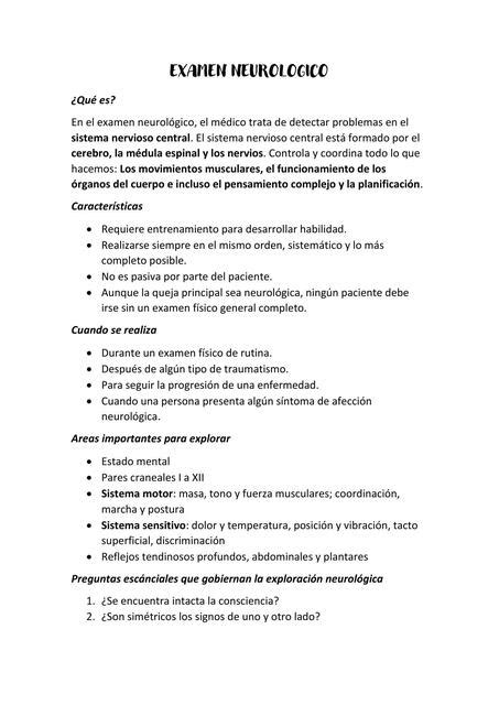 Examen Neurológico Joslenny Castillo Udocz