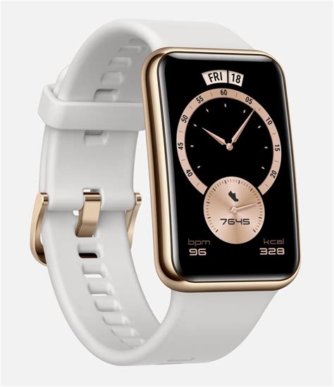 Die Huawei Watch Fit Elegant Edition mit Edelstahl-Gehäuse und SpO2 ...