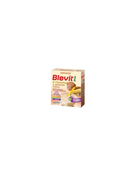 Comprar Blevit Plus Duplo 8 Cereales Y Galletas Marìa 2x300 Gr A Precio