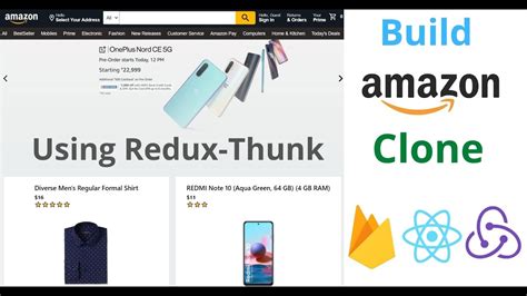 React Js Amazon Clone With Redux Thunk Firebase And Stripe