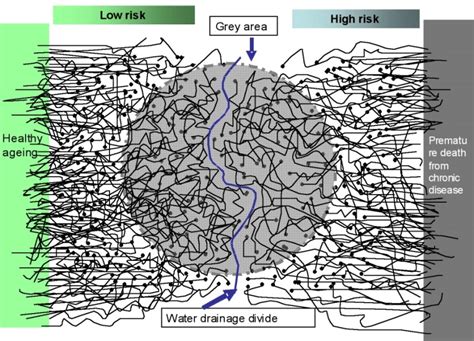 Tracing the water drainage divide. The real challenge is to draw the... | Download Scientific ...