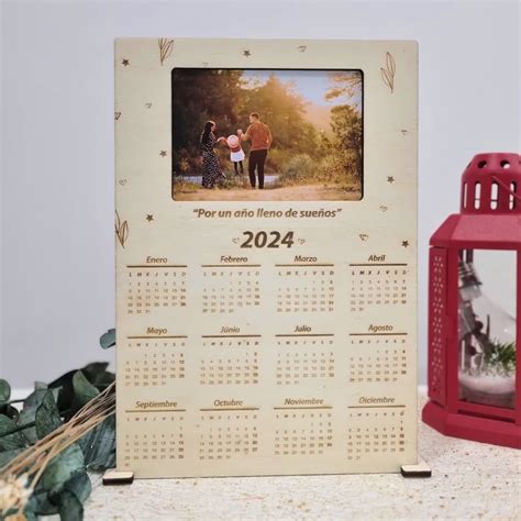 Calendario De Madera Foto Personalizable Bewood