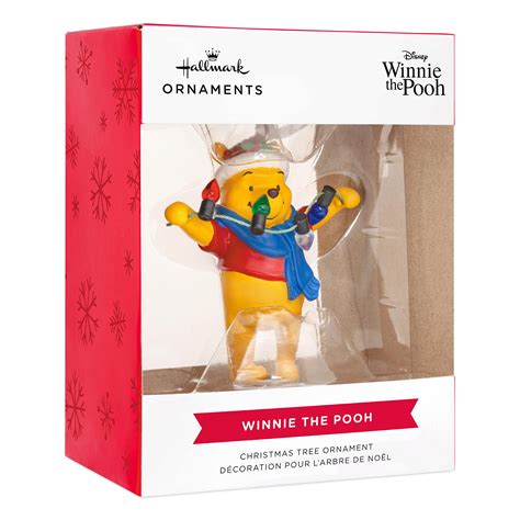 Hallmark Disney Santa Winnie The Pooh Holding Light String Christmas