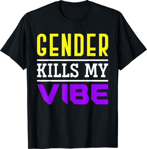 Gay Pride Queer LGBT CSD Lustiges Geschenk Nicht Binär T Shirt Amazon