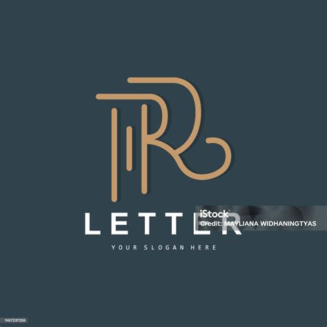 Logo Huruf R Simbol Alfabet Vektor Desain Untuk Logo Merek Dengan Huruf
