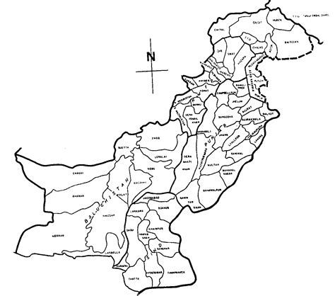 Pakistan Map Coloring Pages - Learny Kids