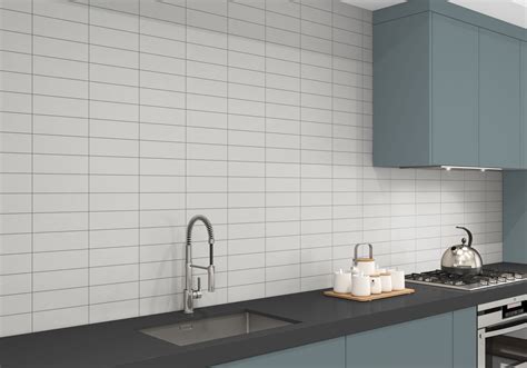 Sentry Matt Light Grey Metro Wall Tiles 30cm X 10cm