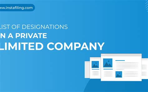 List Of Designations In A Private Limited Company 2023