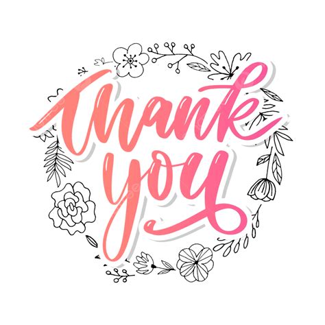 Thank You Cute Clipart Vector Cute Thank You Clipart 43 Off