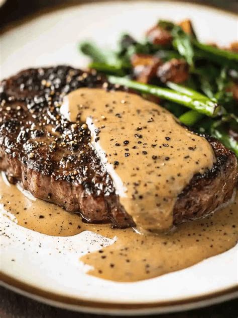 Irresistible Steak with Creamy Peppercorn Sauce in 17 Minutes!