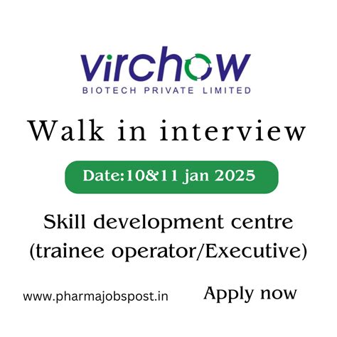 freshers wanted virchow walk  interview  skill development