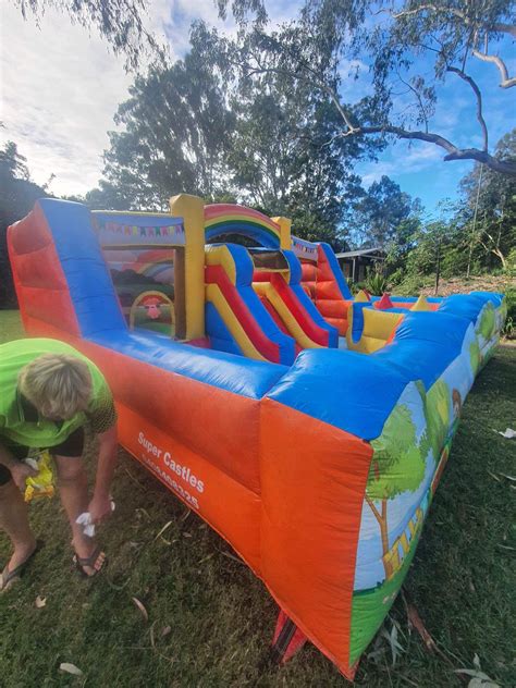 Rainbow Playland With Ball Pit Jumping Castle Hire Face Painting