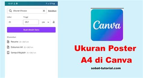 ukuran poster   canva sobat tutorial