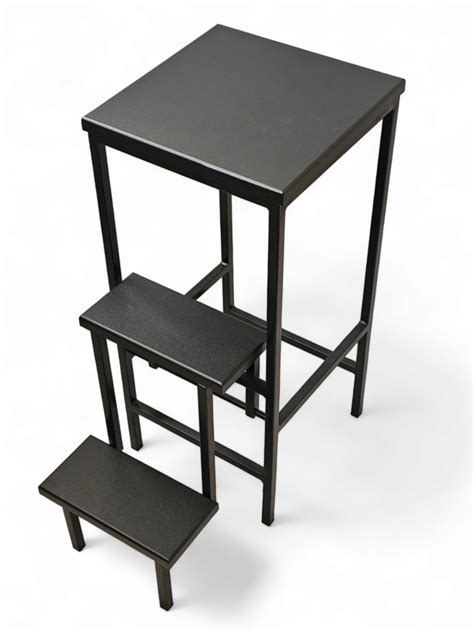 ᐉ Драбина-табурет лофт 65 см Чорний • Краща ціна в Києві, Україні ...