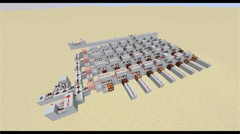 Bit Cpu Shift Register Minecraft Redstone Youtube