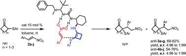 Deracemizing Organocatalyzed Michael Addition Reactions Of 2 Arylthio