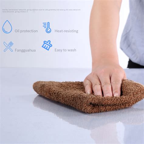 Spring Park Clear Table Protector Plastic Wipeable Dining Tablecloth