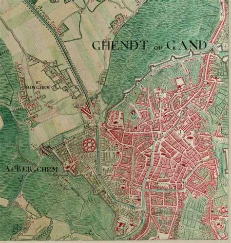 Map of Ghent in 1775 in Belgium image - Free stock photo - Public ...