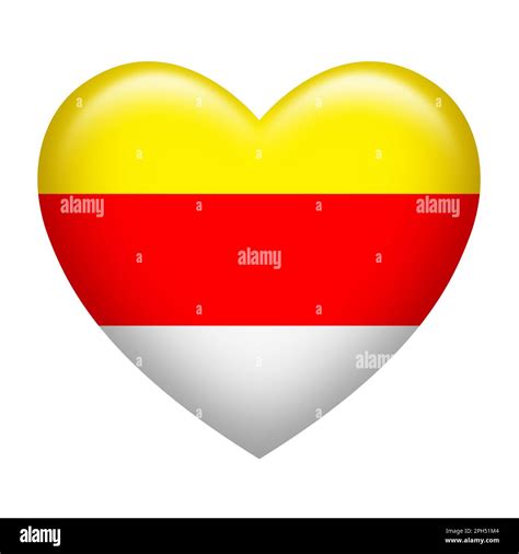 Heart shape of Carinthia flag isolated on white Stock Photo - Alamy