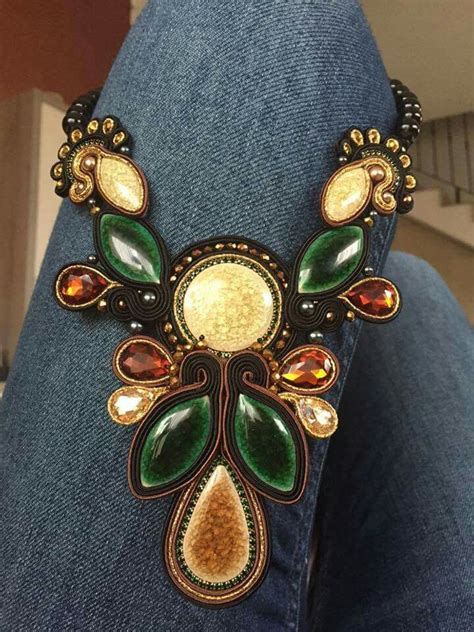 Handmade Soutache Necklace And Jewelry Design