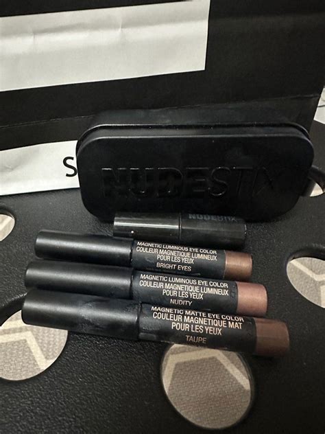 Nudestix Bright Nude Eyes Kit Mini Limited Edition Beauty Personal Care Face Makeup On