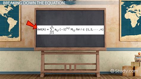 Laplace Expansion Equation & Finding Determinants - Lesson | Study.com