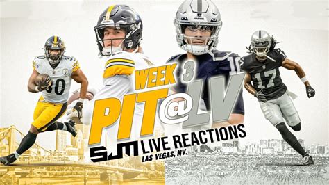 Sunday Night Football Live Reactions Pittsburgh Steelers Vs Las Vegas