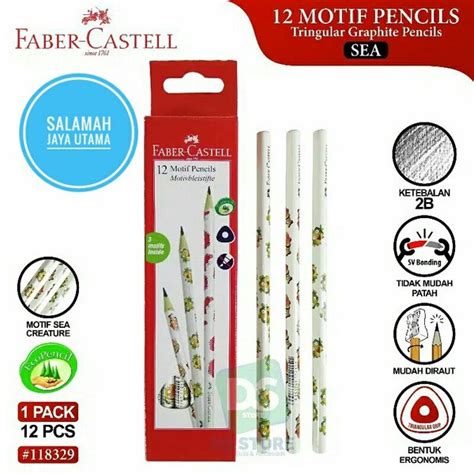 Jual Pensil Motif Sea Faber Castell 2B Di Lapak SALAMAH JAYA UTAMA