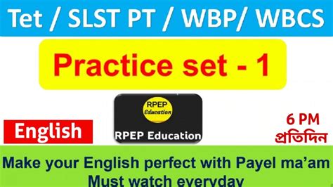 English Practice Class Slst Pt Primary Tet Upper Primary Tet