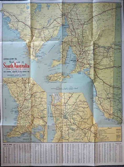 Gregory's Road Map of South Australia - High Ridge Books, Inc.