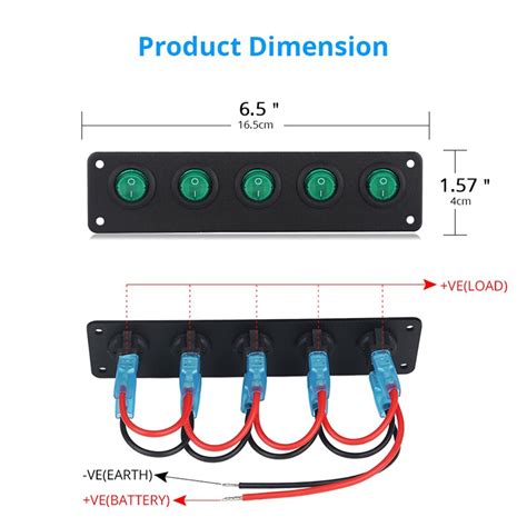 Waterdicht Gang On Off Knop Toggle Rocker Switch Grandado