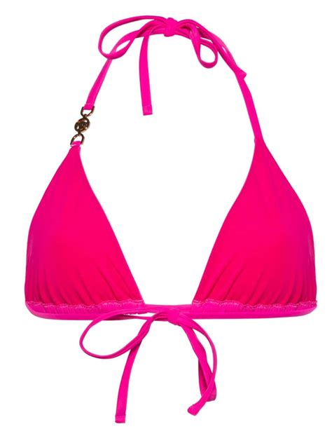 Versace Medusa 95 Bikini Top Pink FARFETCH