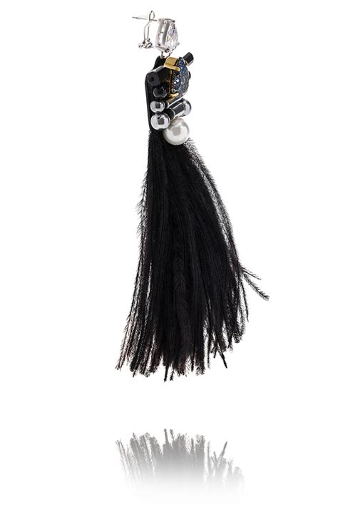 Моносерьга VOIRE, цвет черный, арт. DO20175858 - dressone.ru