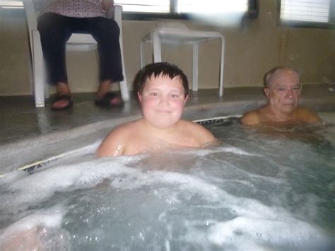 Andrew Jonathan Alexander Hanging In The Hot Tub