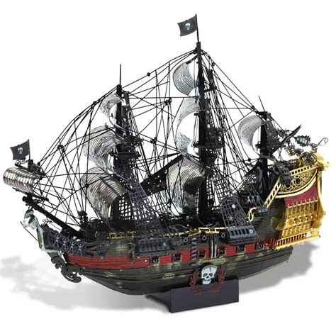 Navio Pirata Antigo Montável Quebra Cabeça 3D Puzzle 439 Peças