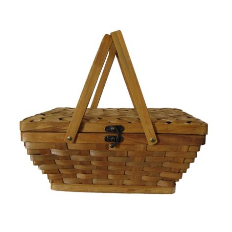 August Grove Woodchip Picnic Basket Wayfair