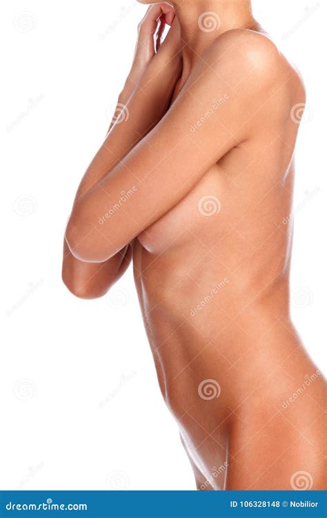 Beautiful Female Body Isolated On White Background Stock Photo Image Of Nude Care 106328148