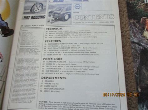 Vintage Popular Hot Rodding Magazines Lot Of 5 1983 1984 1985 1975