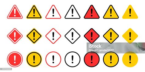 警告標誌收集符號危險驚嘆號圖示警告和警告標誌隔離在白色背景上警告危險和警告標誌向量圖形及更多有害物質圖片 有害物質 三角形 互聯網 Istock