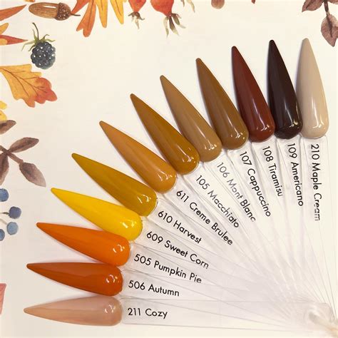 Charme Gel Cozy Fall Collection / 12 Colors Brown Caramel Mustard