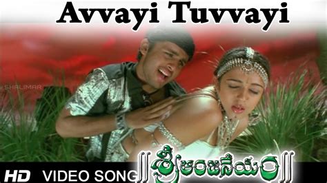 Sri Anjaneyam Avvayi Tuvvayi Video Song Nithin Charmi YouTube