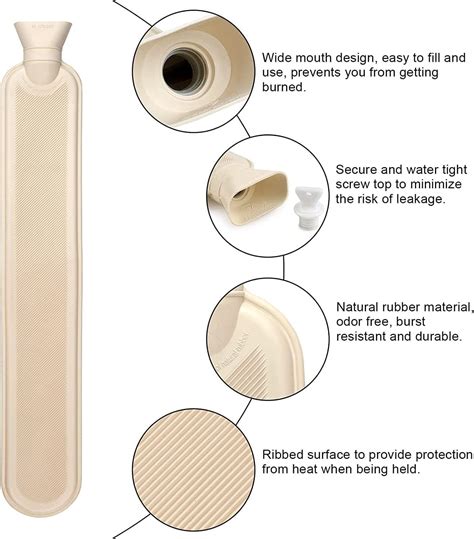 Long Hot Water Bottle L Extra Long Fluffy Hot Water Bottle With Cover Uk Wearable Hot Water