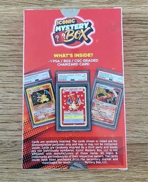 Iconic Mystery Box Graded Charizard Box Pokemon Rare Vintage Psa