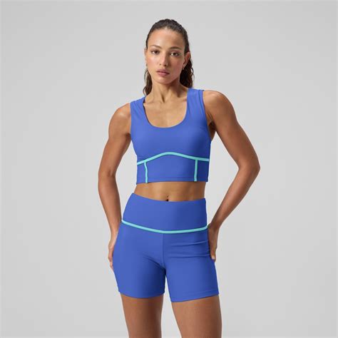 Women S Bound Bikini Crop Top Blue Speedo USA