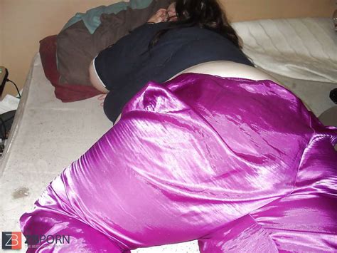 My SSBBW Gf In Purple Satin Pajama Bottoms ZB Porn