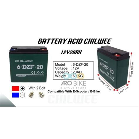 Jual Baterai Accu Aki Sepeda Listrik Chilwee V Ah Battery E