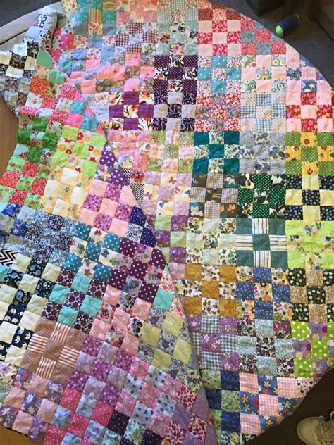 Handmade Unfinished Patchwork Quilt Topper Etsy In 2024 Patchwork