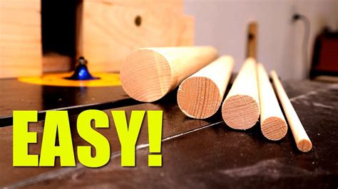 How To Make Dowels The Quick And Easy Way Youtube