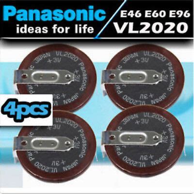 4 NEW PANASONIC VL2020 BATTERY FOR BMW E46 E60 E92 E39 328 330 M3 X5 ...
